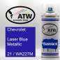 Preview: Chevrolet, Laser Blue Metallic, 21 / WA227M: 400ml Sprühdose, von ATW Autoteile West.